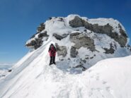 Passaggio verso la cima Nord-Est