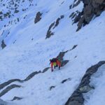 Primi tratti dopo la ripida parete di avvicinamento