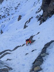 Primi tratti dopo la ripida parete di avvicinamento