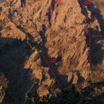 Tracciato della via e strutture a monte tuttora inesplorate