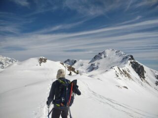 Col du Salvè; sulla dx il Mont Morion