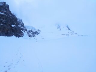la parete nord al mattino