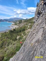 Giorgio su un 6a 
