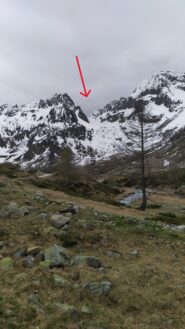 Il vallone percorso fotografato da Pian della Casa