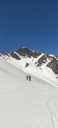 Nel lungo vallone di salita