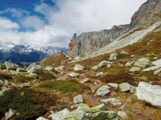 la parte superiore del percorso