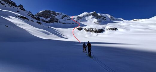 Via do salita dal lato gh. Sommeiller