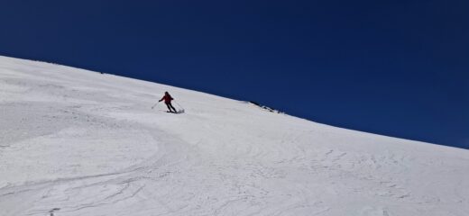 seconda discesa con neve sempre di livello