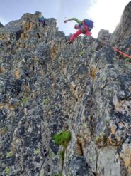 Domenico all'inizio della cresta