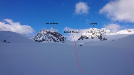 Direzione da seguire verso il colle di Rhèmes