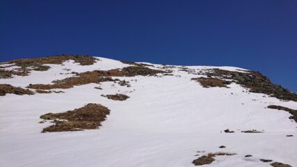 Discesa parte alta del monte Mary