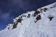 Anna verso l'uscita in cresta