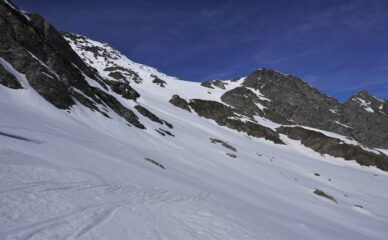Salendo verso il Col Chamoussiere