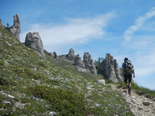 splendidi torrioni di roccia calcarea