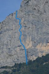 Tracciato via (da UpClimbing)