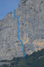 Tracciato via (da UpClimbing)