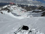 Dalla Rocca Rossa verso il vallone del Foreant