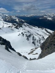L'ultimo canalino prima della cima