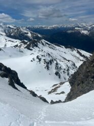 L'ultimo canalino prima della cima