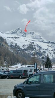 Il colle visto dal parcheggio