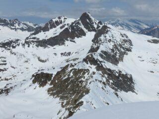 Cresta di discesa dalla cima