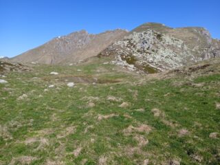 L'inizio della Cresta Est dal ripiano 