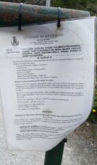 Ordinanza di chiusura della strada (completamente pulita!)