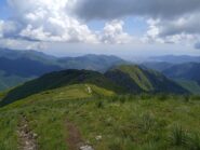 Discesa verso il Passo delle Caranche 
