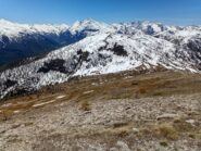 Il Moncrons e versante di salita dal Colle di Costa Piana