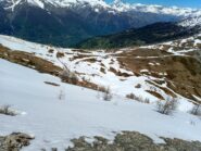 Scendendo verso il Colle Blegier