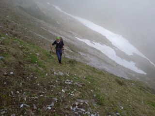 Salita verso la cresta 