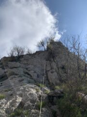 Una delle calate lungo la traversata