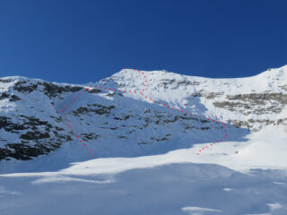 I due percorsi visti dal ghiacciaio