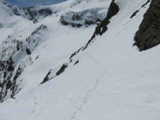 Il traverso per uscire dalla parete