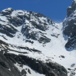 A sx il Pic e a dx il canale Nord del Col du Greffier