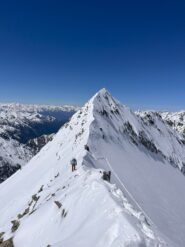 Colle Blanchen  e Piccola Becca Blanchen salendo verso la Gran Becca Blanchen