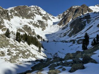Vista del vallone appena sceso
