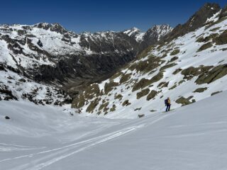 La discesa su tappeto firn