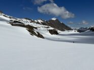 Al Lac de Foreant. Sulla sinistra i pendii di discesa