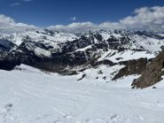 la via di discesa dalla Sella d'Asti