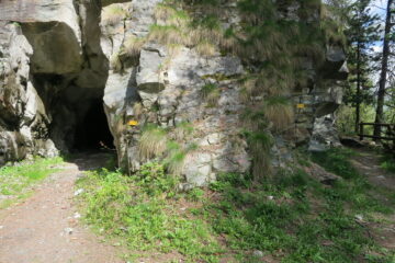 in alcune gallerie è possibile scegliere di passare all'esterno