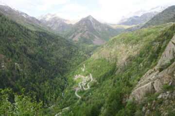 in basso il villaggio di partenza