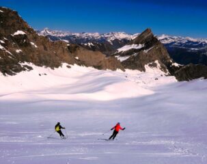 Ottima neve morbida sul versante francese