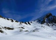Condizioni valloncello di salita a dx. del colle