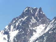 Dalla vetta zoomata sul Visolotto.