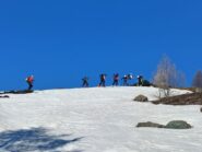 salendo subito dopo Alpe Vieille