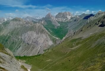 vista su Rocca la Meja e becco Grande