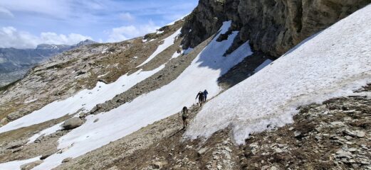Verso il colletto sud del Cros