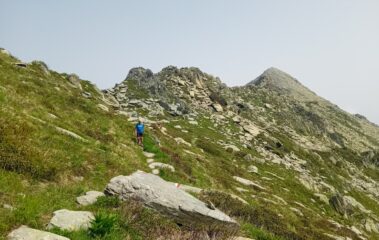 ..proseguendo verso la Cima Centrale 