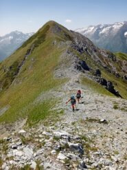 sulla cresta verso il Bussaia 